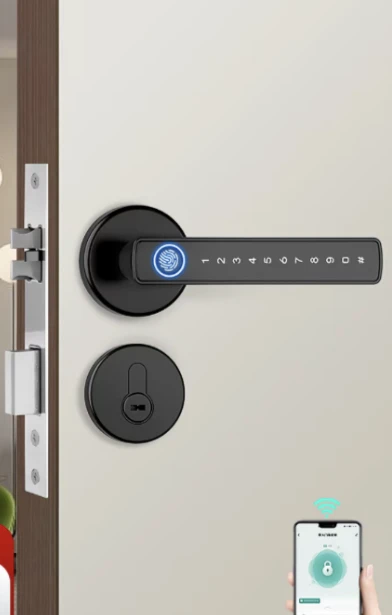 Keyless fingerprint/password/fob smart lock, extra deadbolt