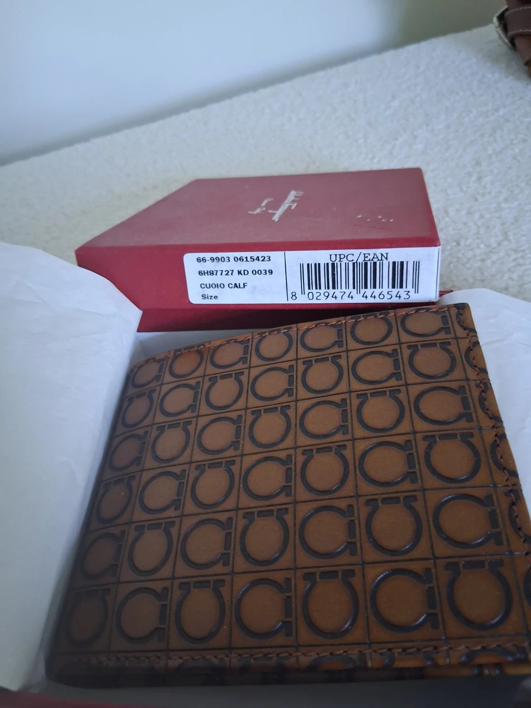 Salvatore Ferragamo Gancini Brown Leather Bifold Wallet