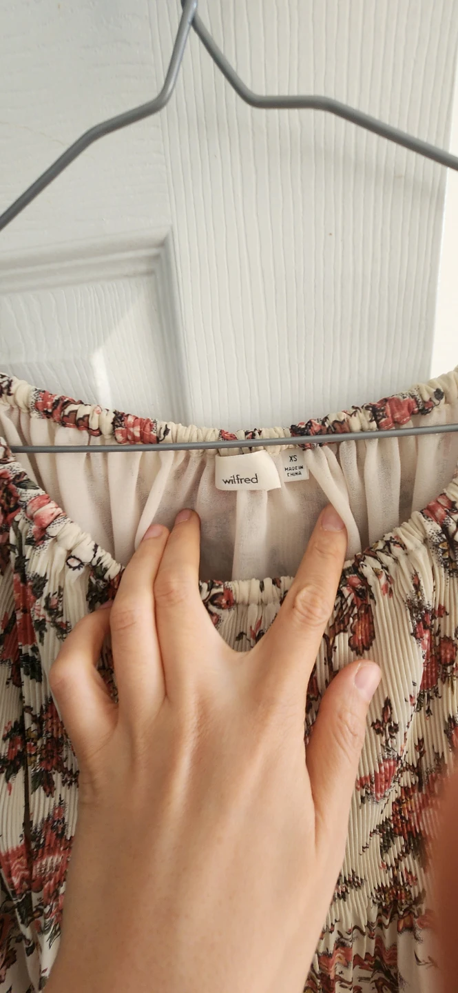 Wilfred Floral Pleated Top - Size XS - photo 2