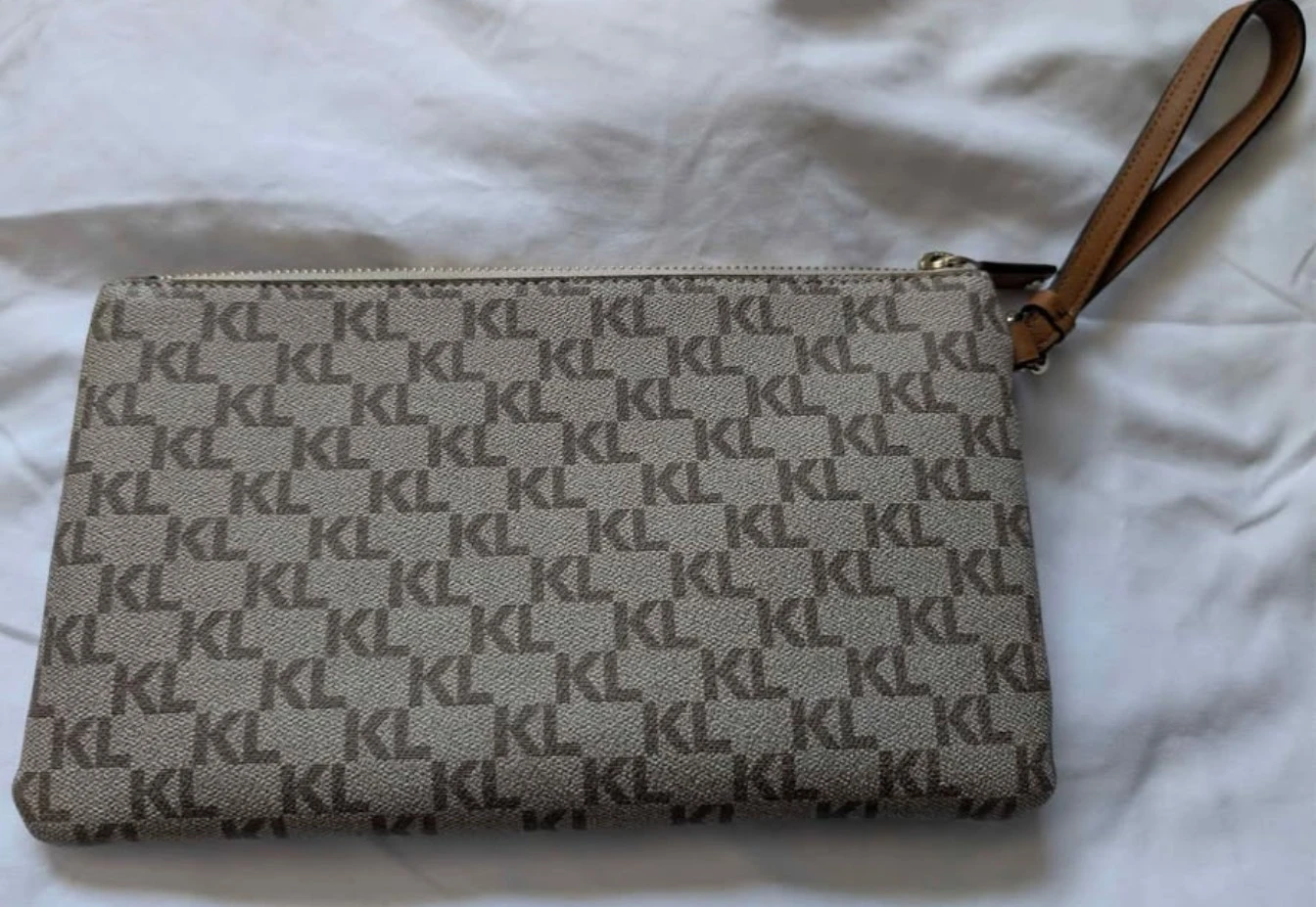 Karl Lagerfeld Paris Monogram Floral Embroidered Wristlet Clutch - photo 5