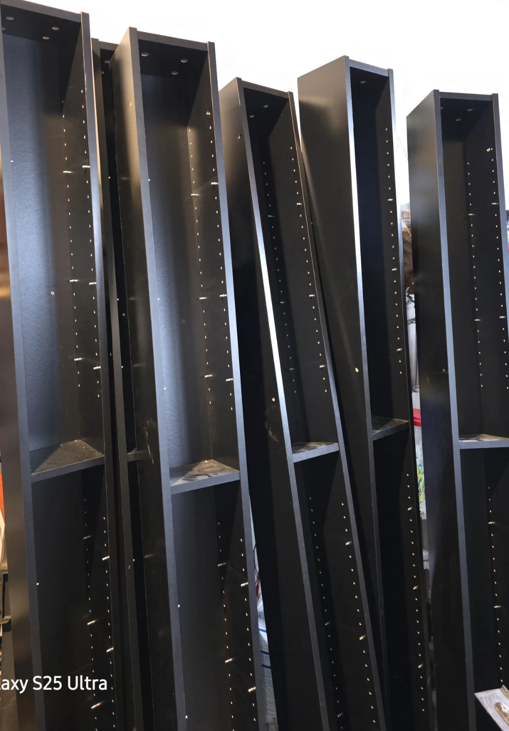 Black Modular Shelving Units