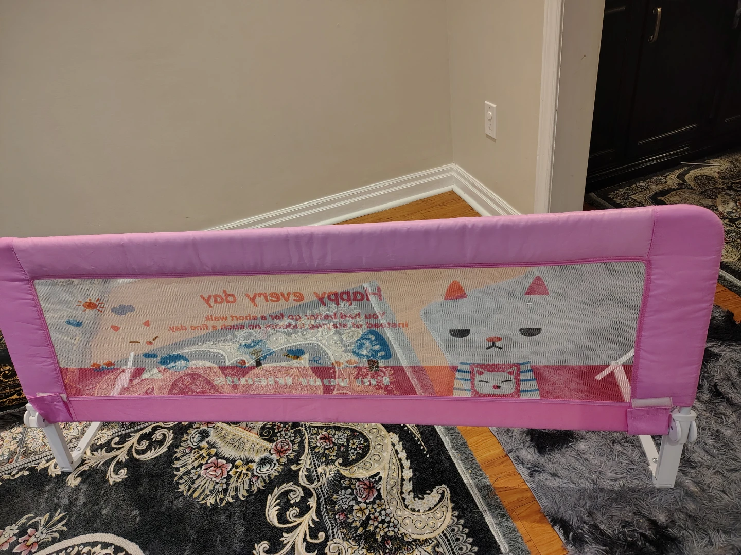 Pink Kid's Bed Rail
