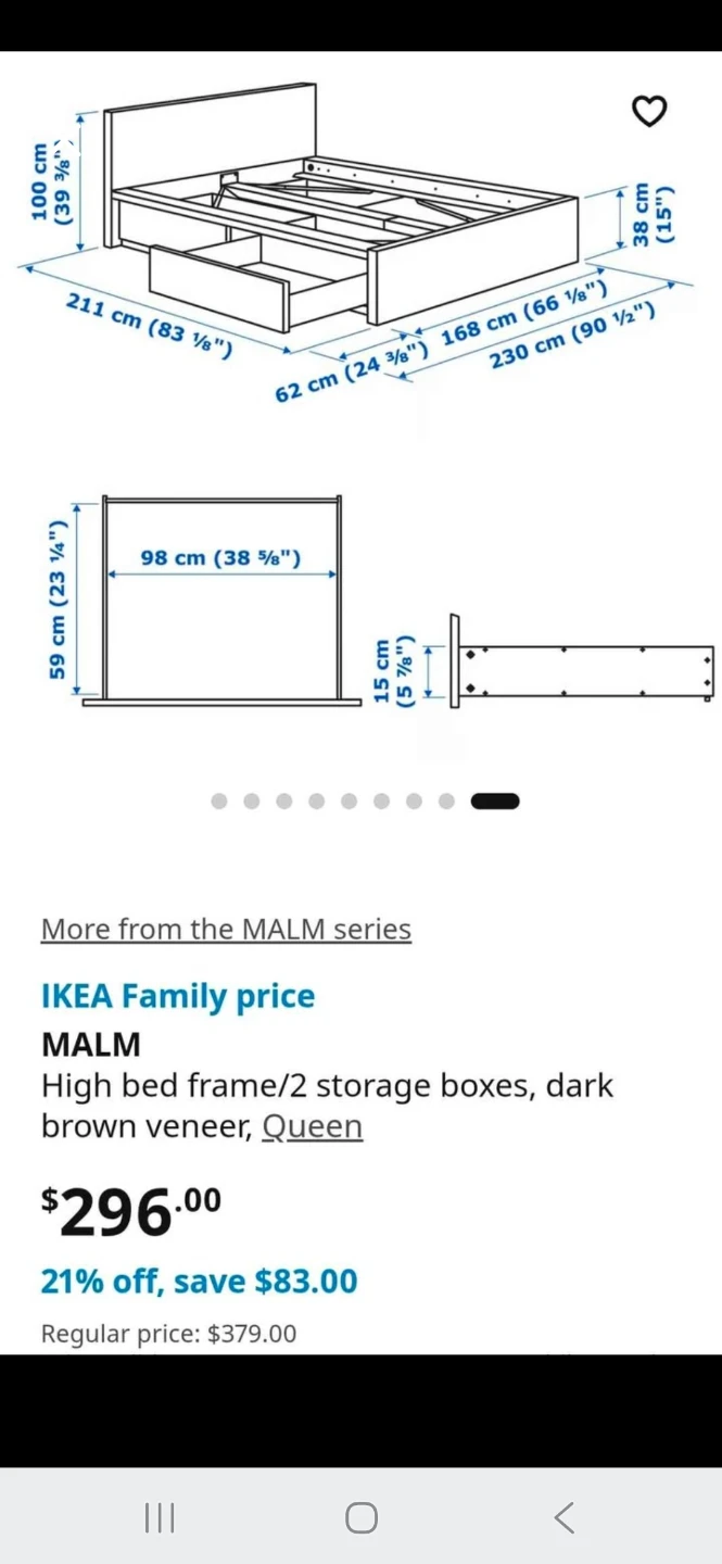 IKEA MALM 4 Storage Boxes - Queen - photo 2