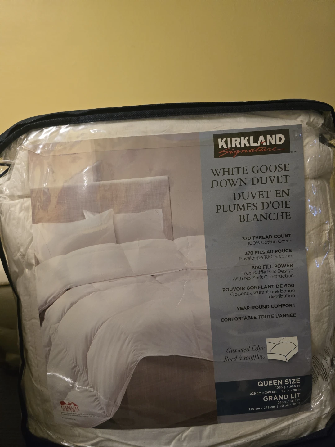 Kirkland Signature White Goose Down Duvet - Queen Size - photo 2