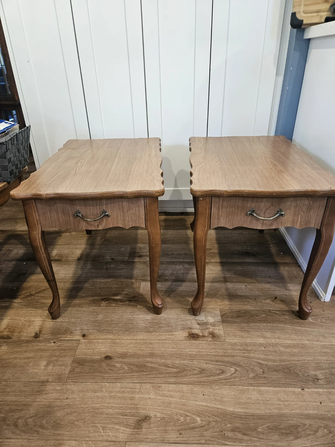 Pair of Vintage Wood Side Tables