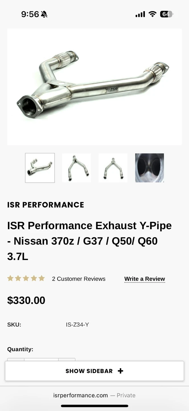 ISR Performance Exhaust Y-Pipe - Nissan - photo 2