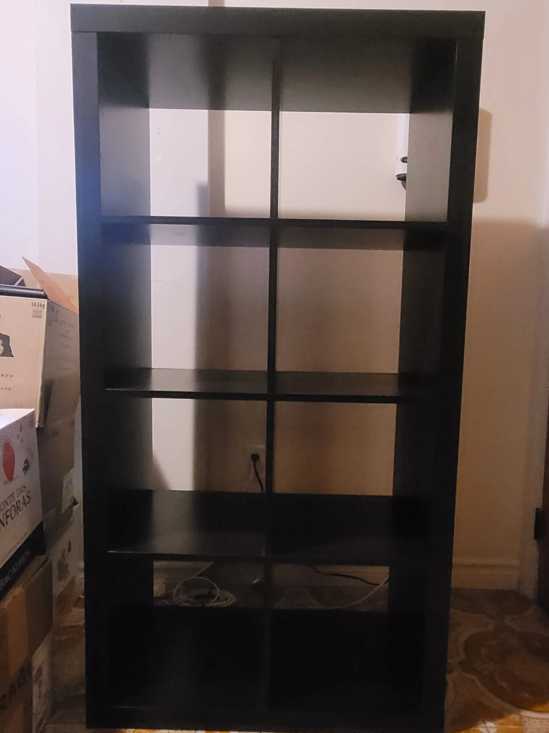 Black 8-Cube Storage Shelf Unit - photo 3