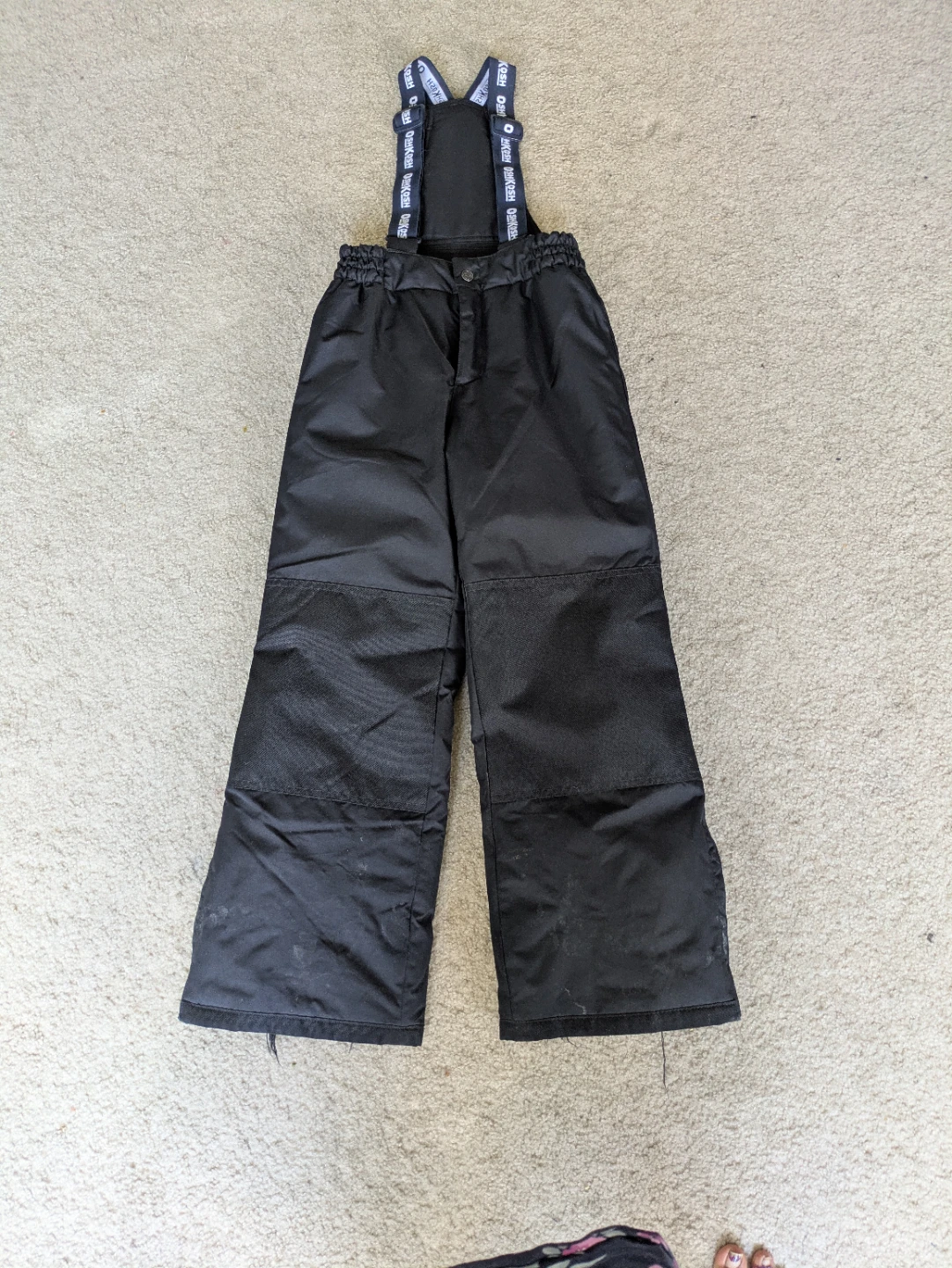 OshKosh B'gosh Black Snow Bibs Size 10