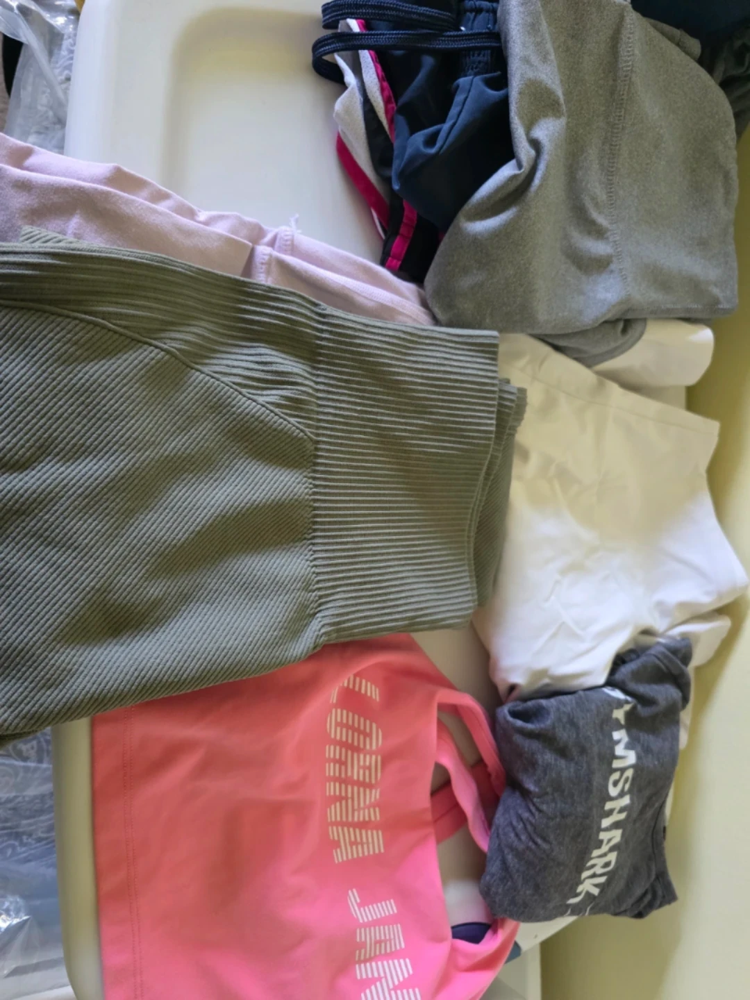 Bundle of workout clothes