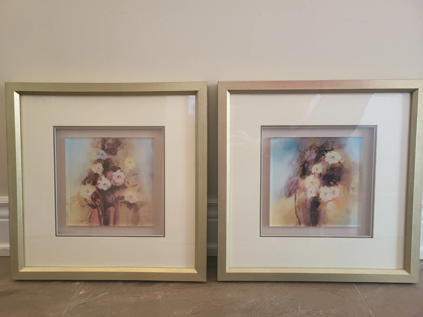 William ashley Framed Floral Art Print Set