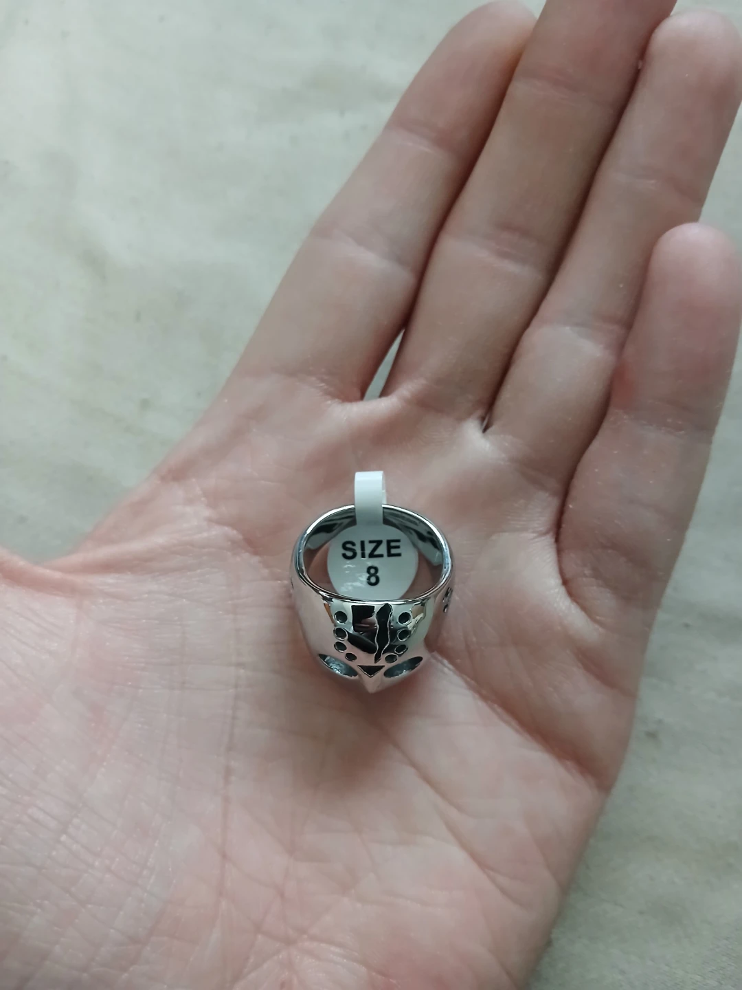 Stainless Steel Friday The 13th Jason Mask Ring - photo 3