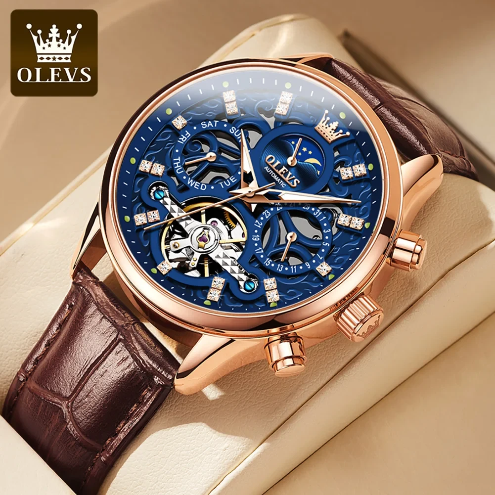 Olevs Automatic Skeleton Watch - photo 3