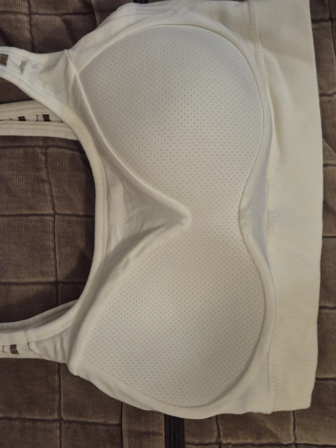 small 84A breathable brown white striped bra - photo 2
