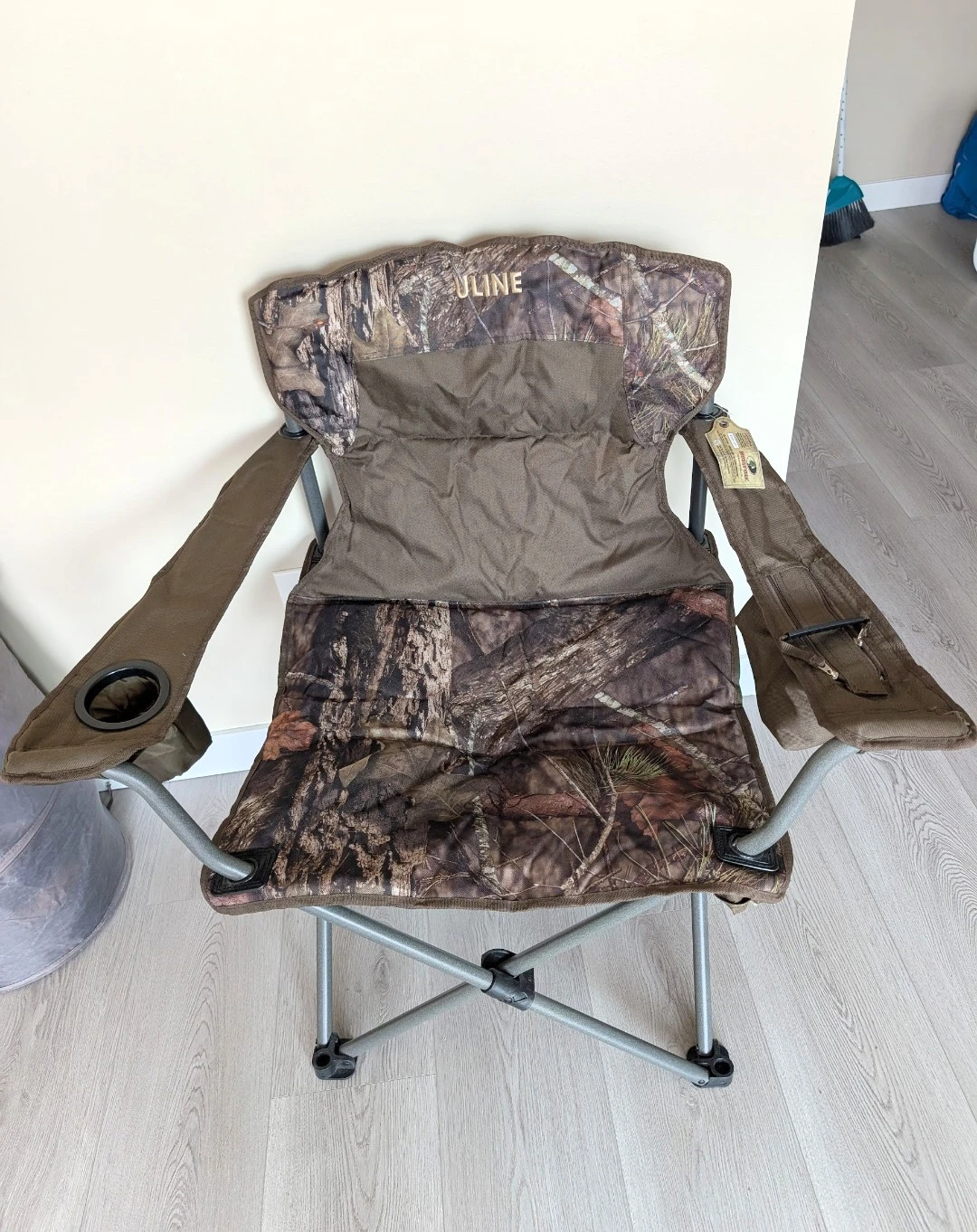 Uline Camo Folding Camp Chair with Carrying Bag