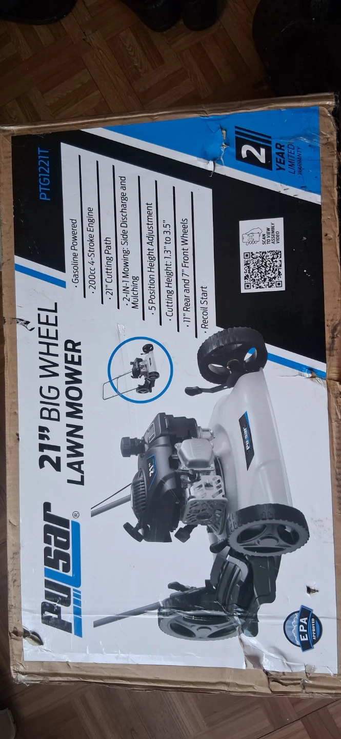 21" big wheel lawn mower by pulser