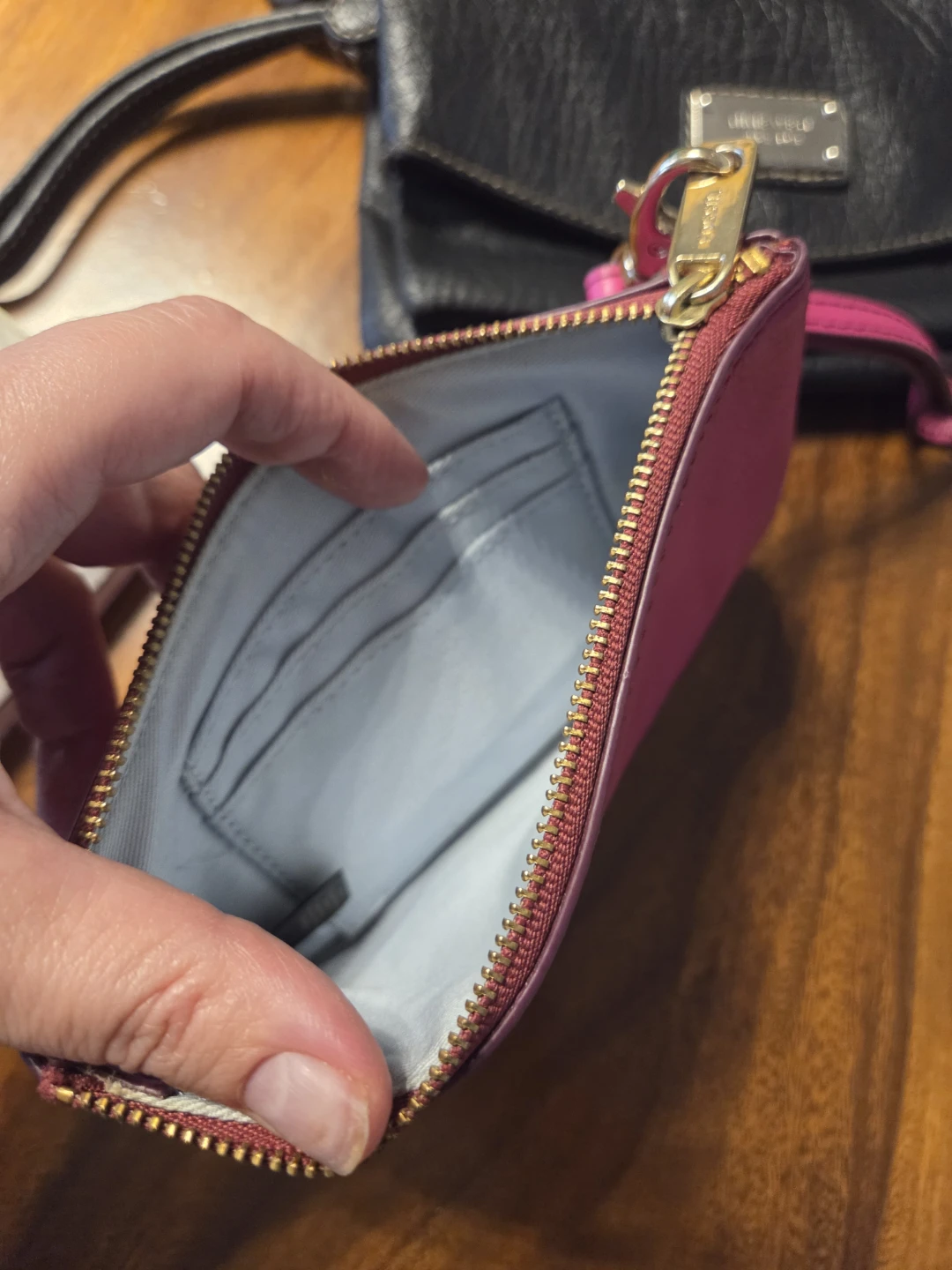 Nine West Black Wallet with Fossil Pink Wristlet - photo 3
