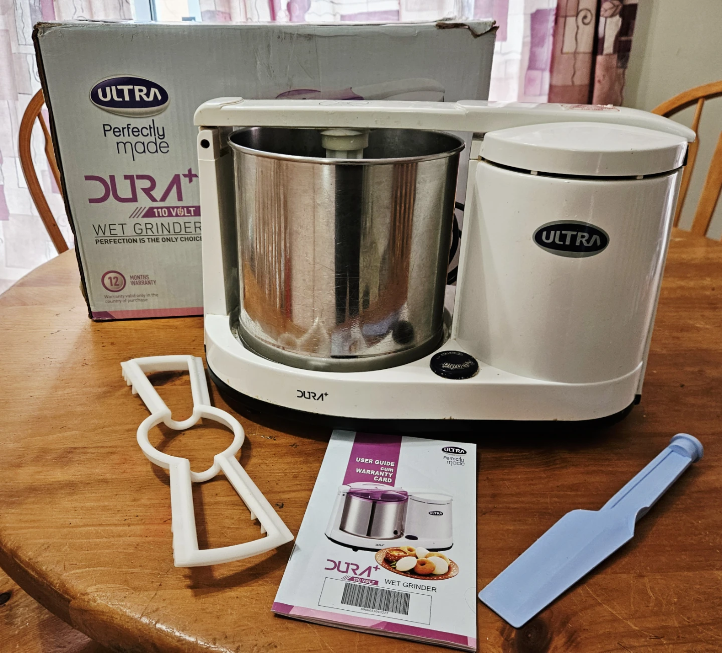 Ultra Dura+ 110 Volt Wet Grinder 1.25L - Moving sale, must go!