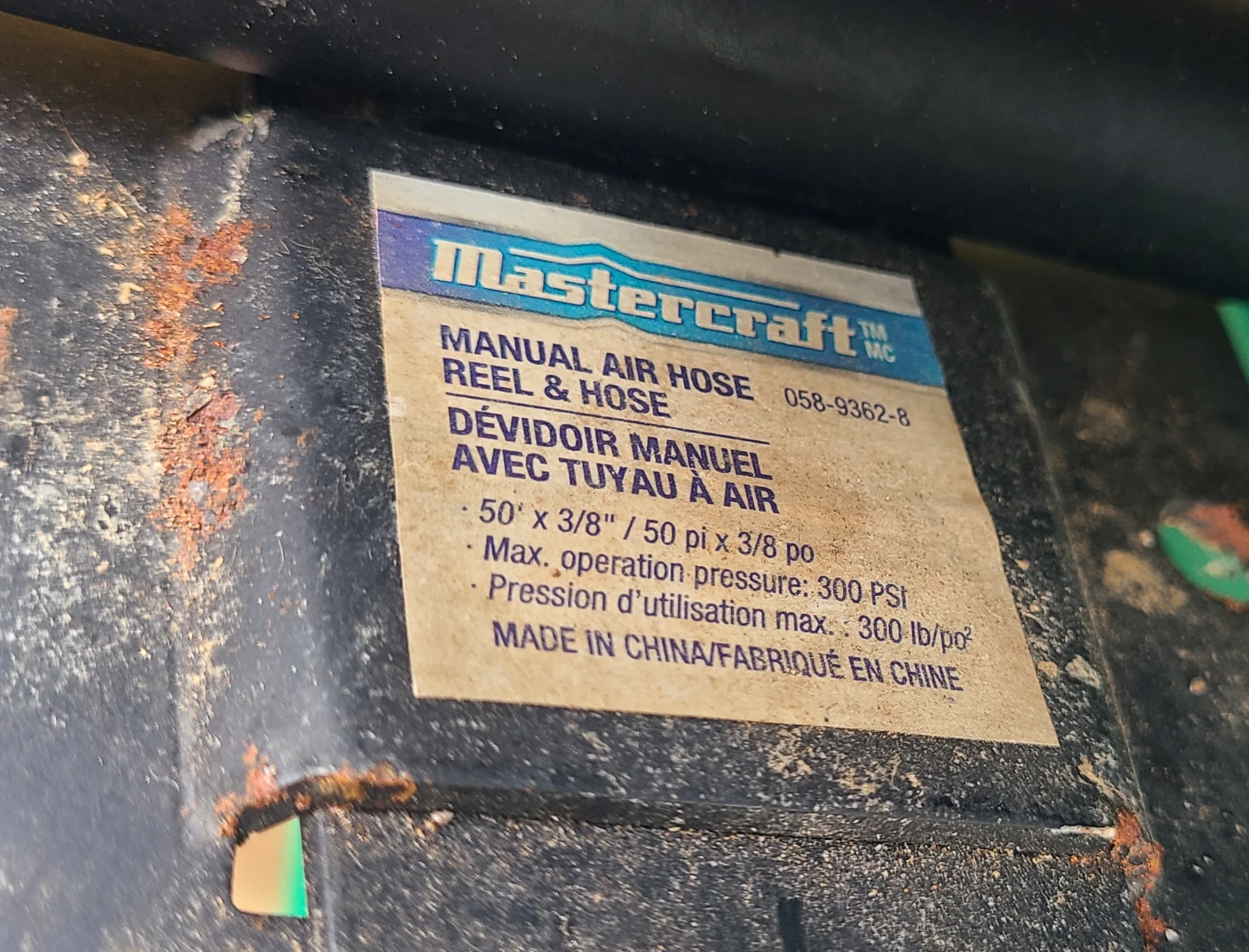 Mastercraft Manual Air Hose Reel & Hose - photo 3