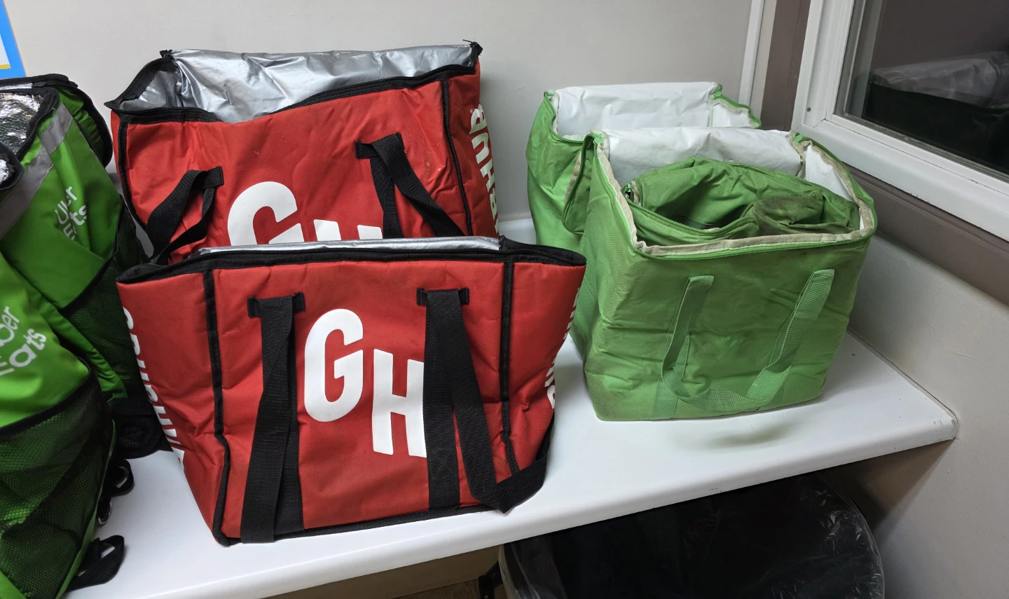 2 Uber Eats/2 GrubHub/4 DoorDash Insulated Food Delivery Bag - photo 4