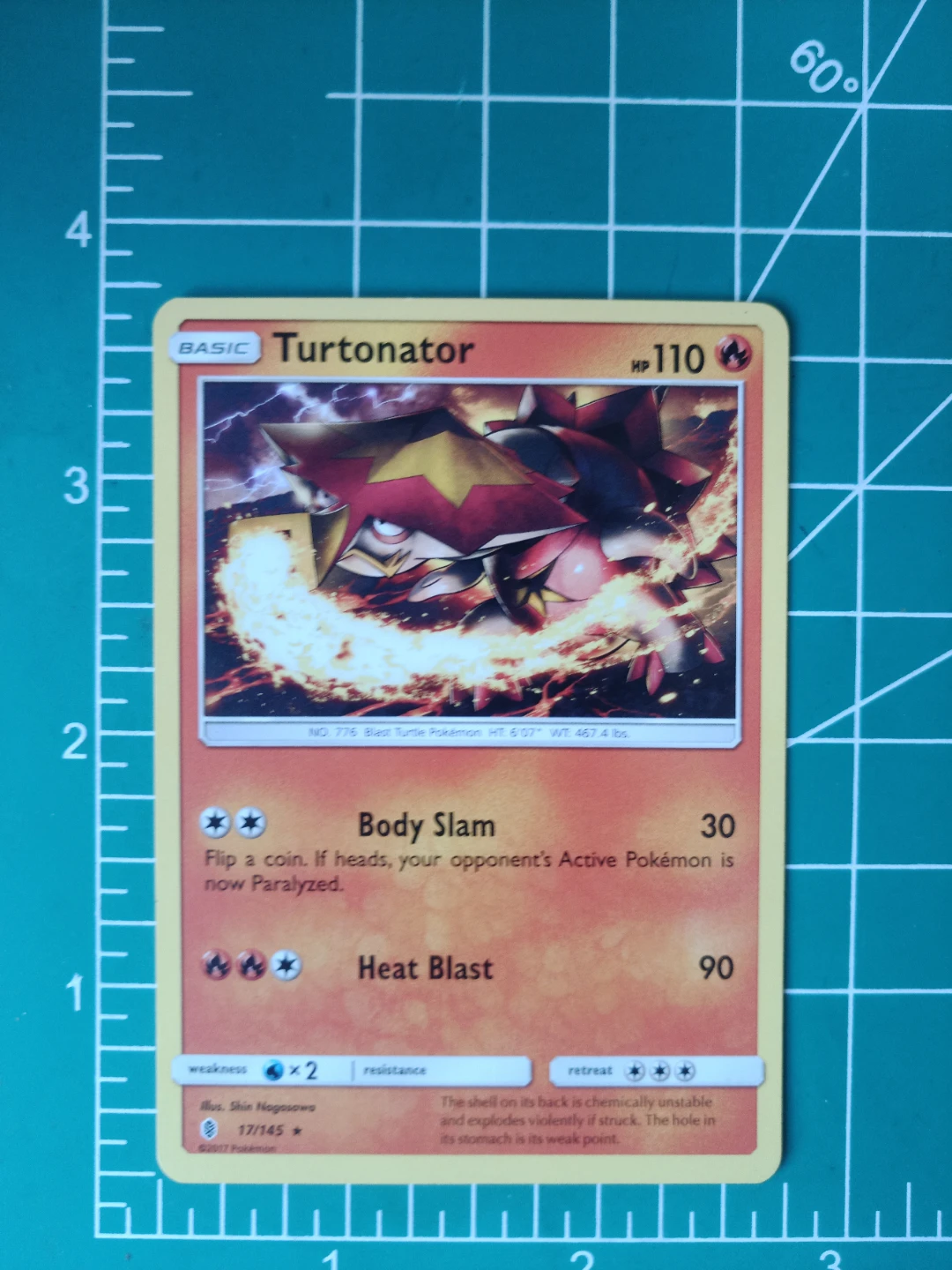 Pokemon Card - Turtonator - 17/145