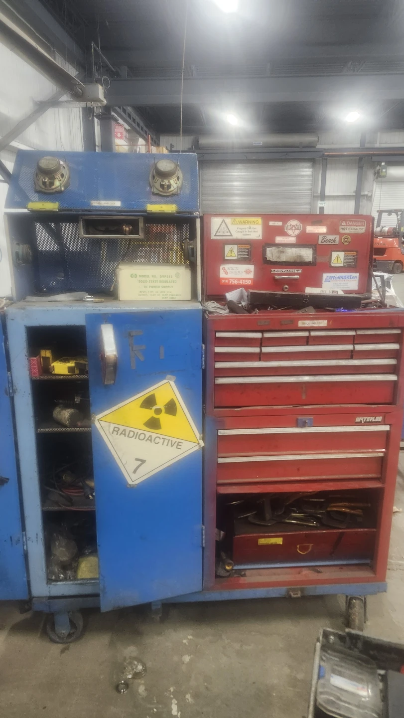 Large Rolling Tool Chest with Various Tools