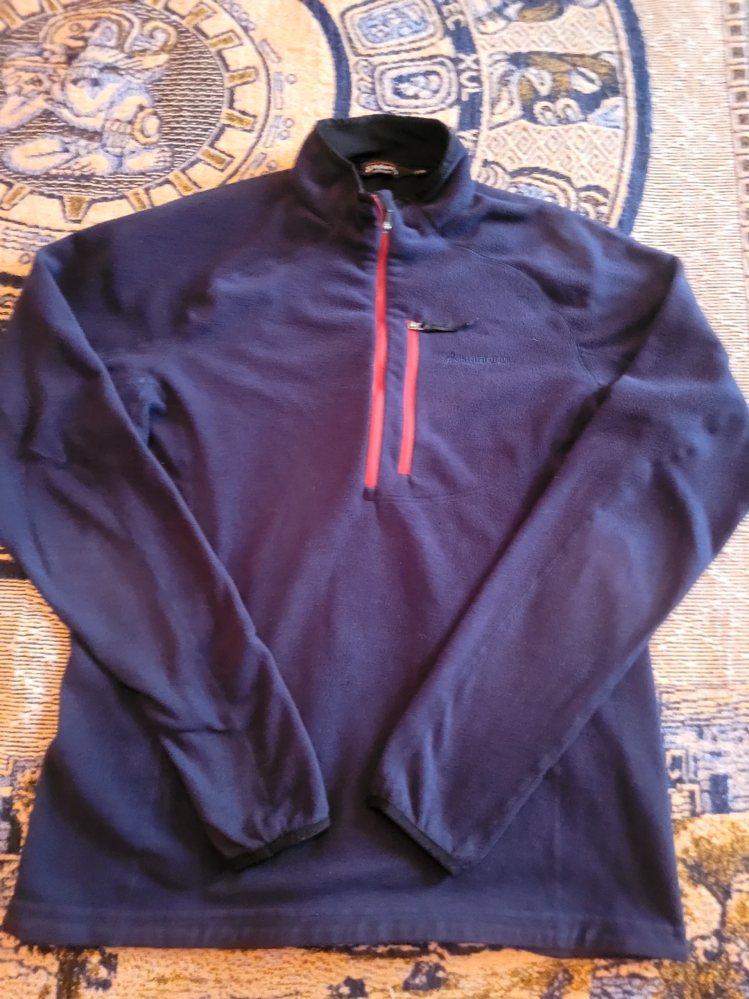 Hylaen Navy Blue Fleece Pullover Jacket🥕