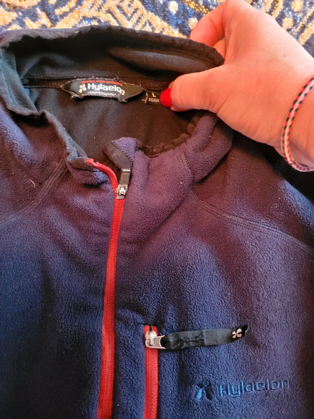 Hylaen Navy Blue Fleece Pullover Jacket🥕 - photo 2
