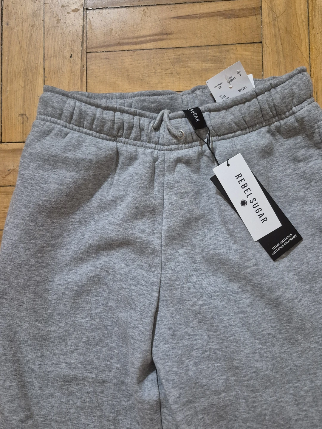 BNWT)Rebel Sugar M/M Grey Fleece Jogger Pants - photo 2