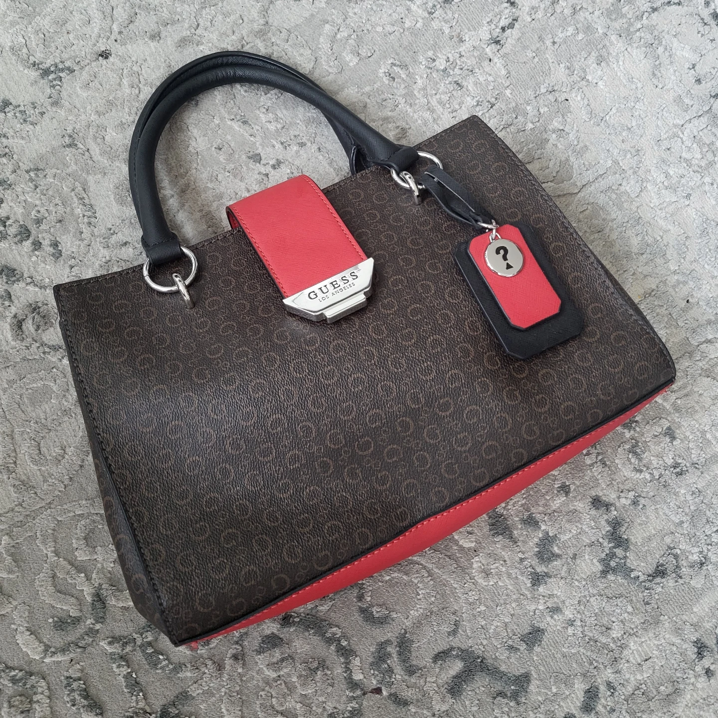 Guess Satchel Handbag with Detachable Strap
