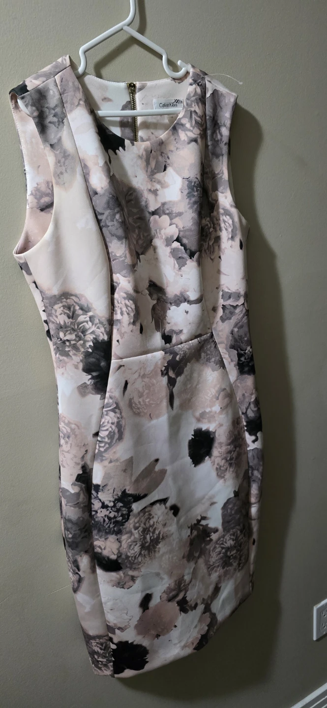 Calvin Klein Floral Sheath Dress Size 10 - photo 2