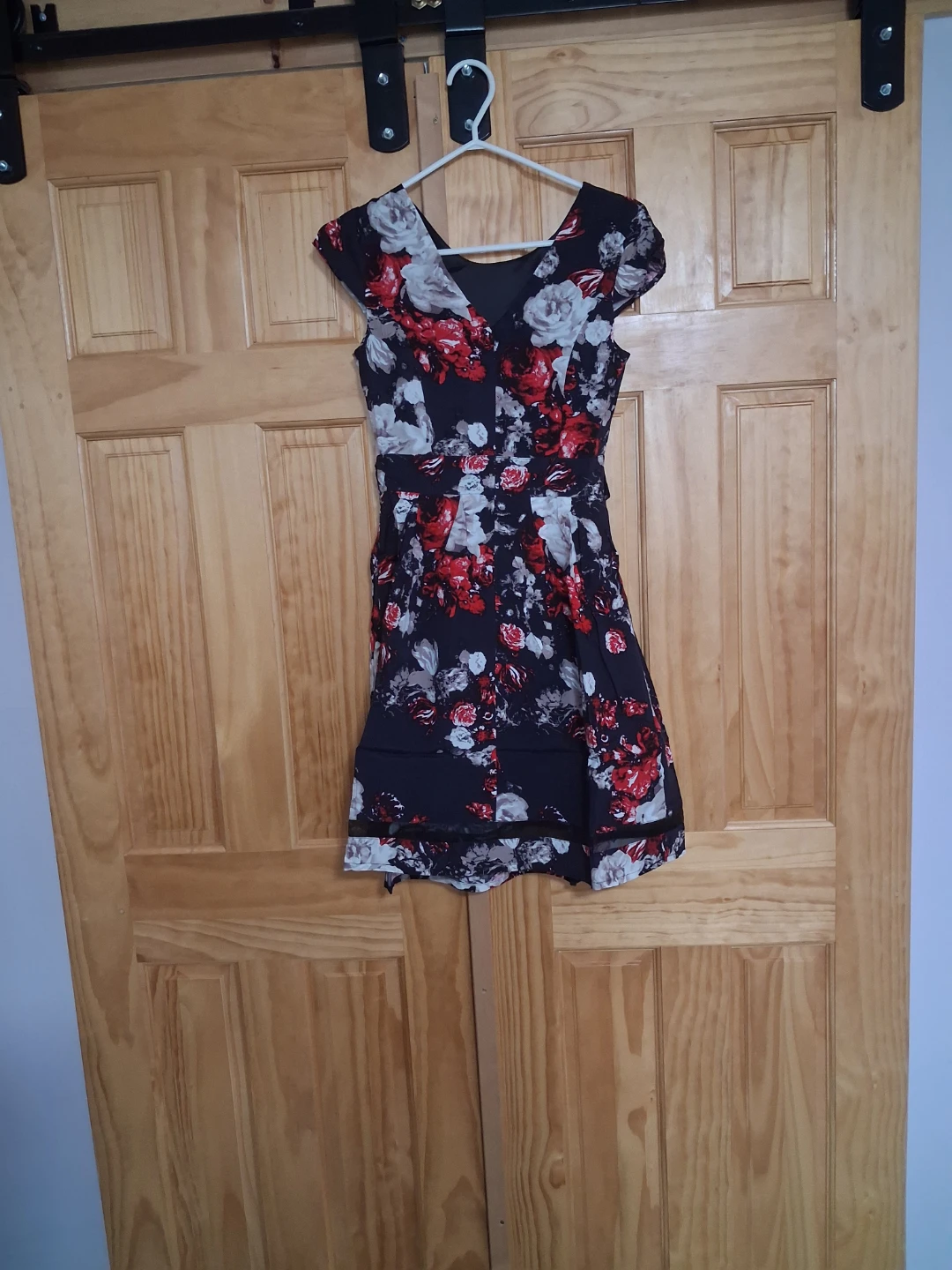 Floral Print Cap Sleeve Dress