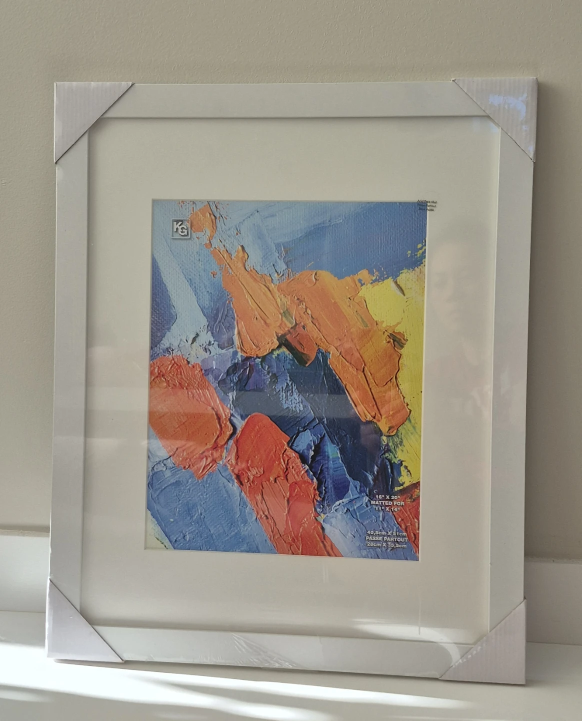 White Frame 16" X 20"