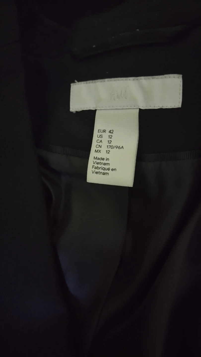 H&M Black Blazer and Pants Suit Set - Size US 12 - photo 3