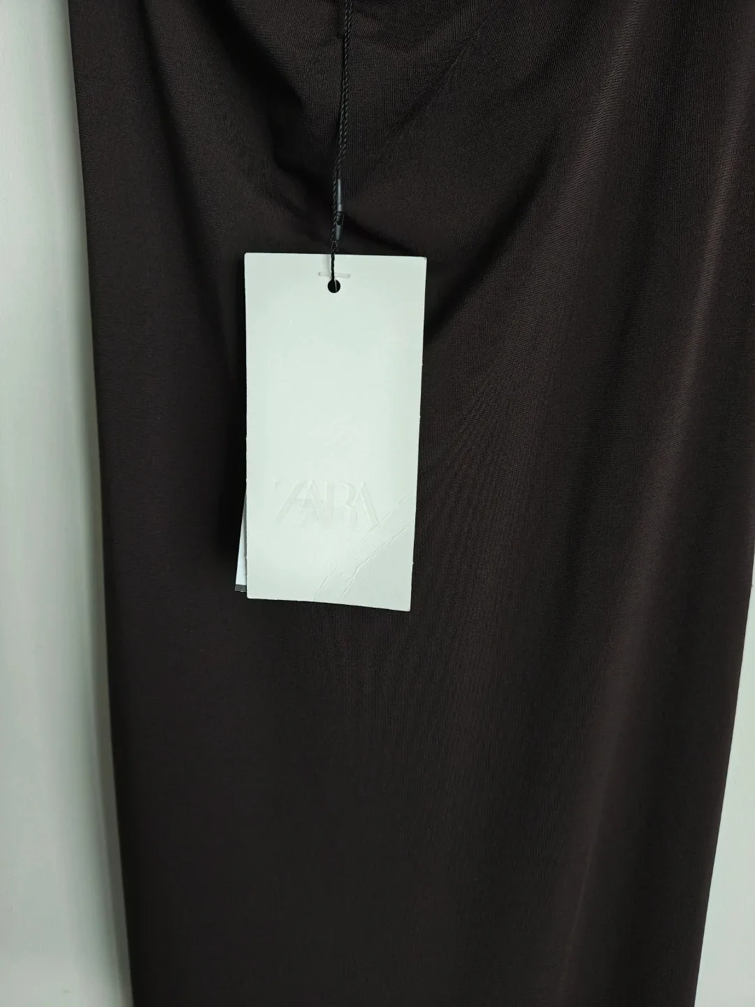 Zara Brown Halter Neck Maxi Dress with Rose Detail - Size M - photo 5