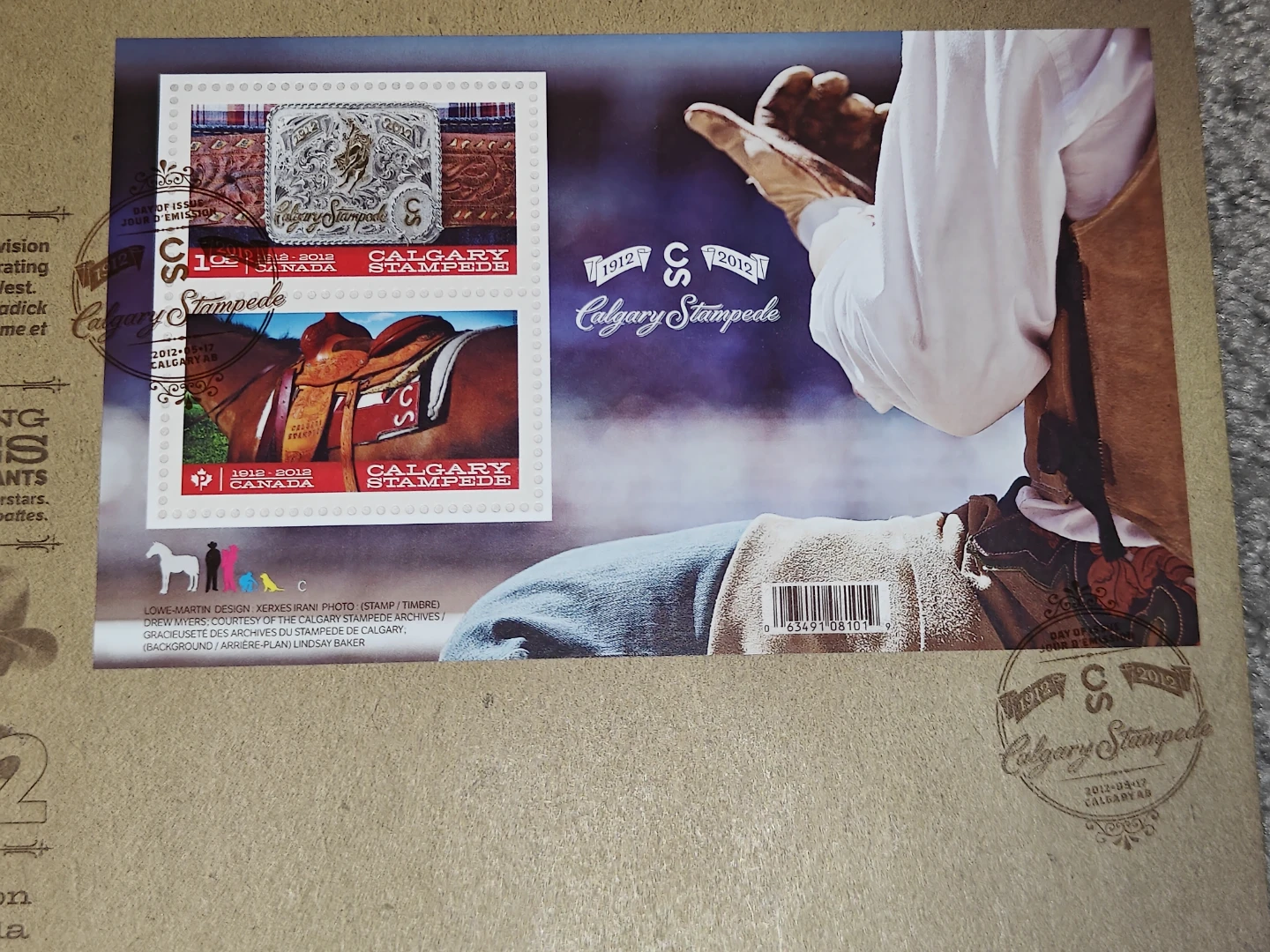First Day Covers FDC - Calgary Stampede Centennial 1912–2012 - photo 2