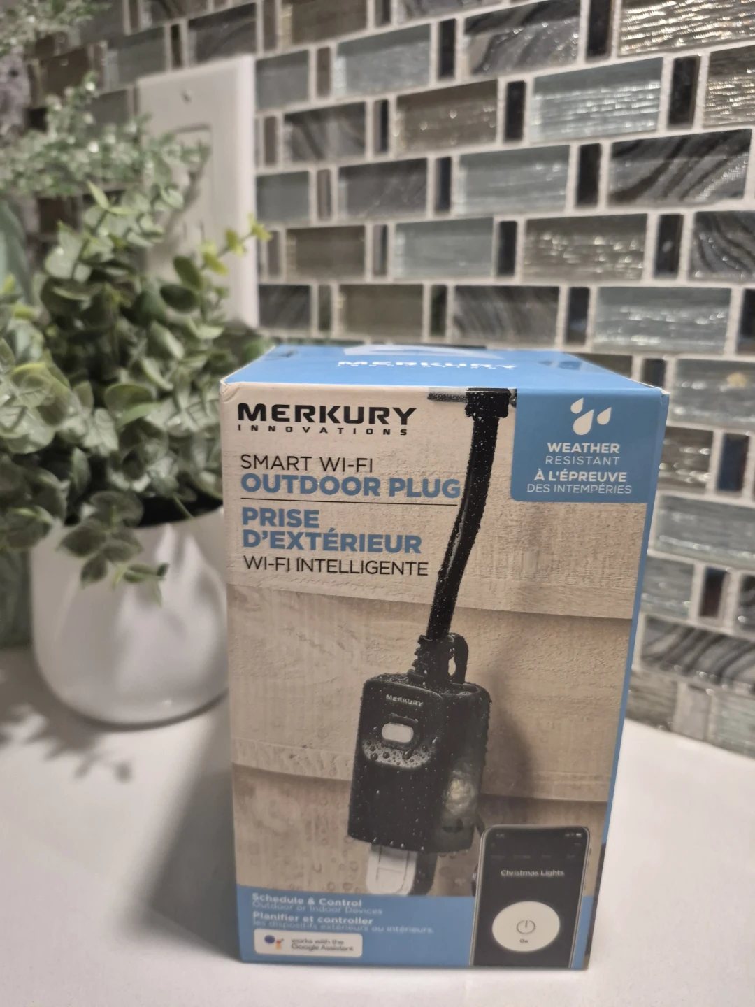 Merkury Innovations Smart Wi-Fi Outdoor Plug