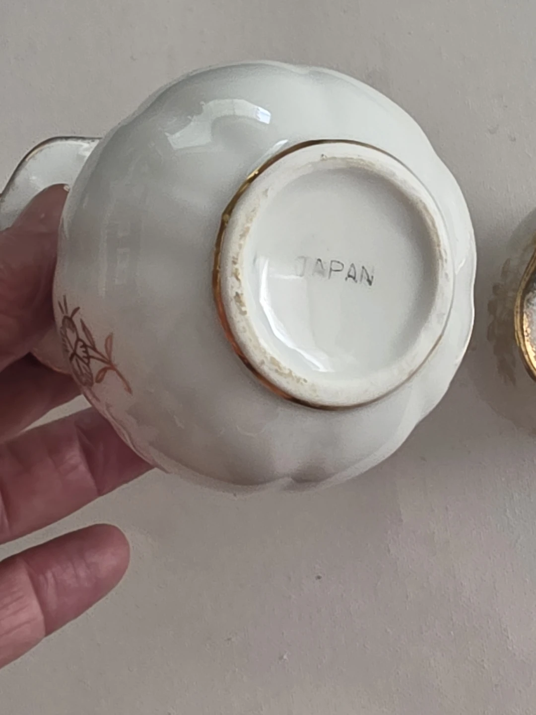Vintage japan Porcelain Creamer Pitcher with Floral Design - photo 3