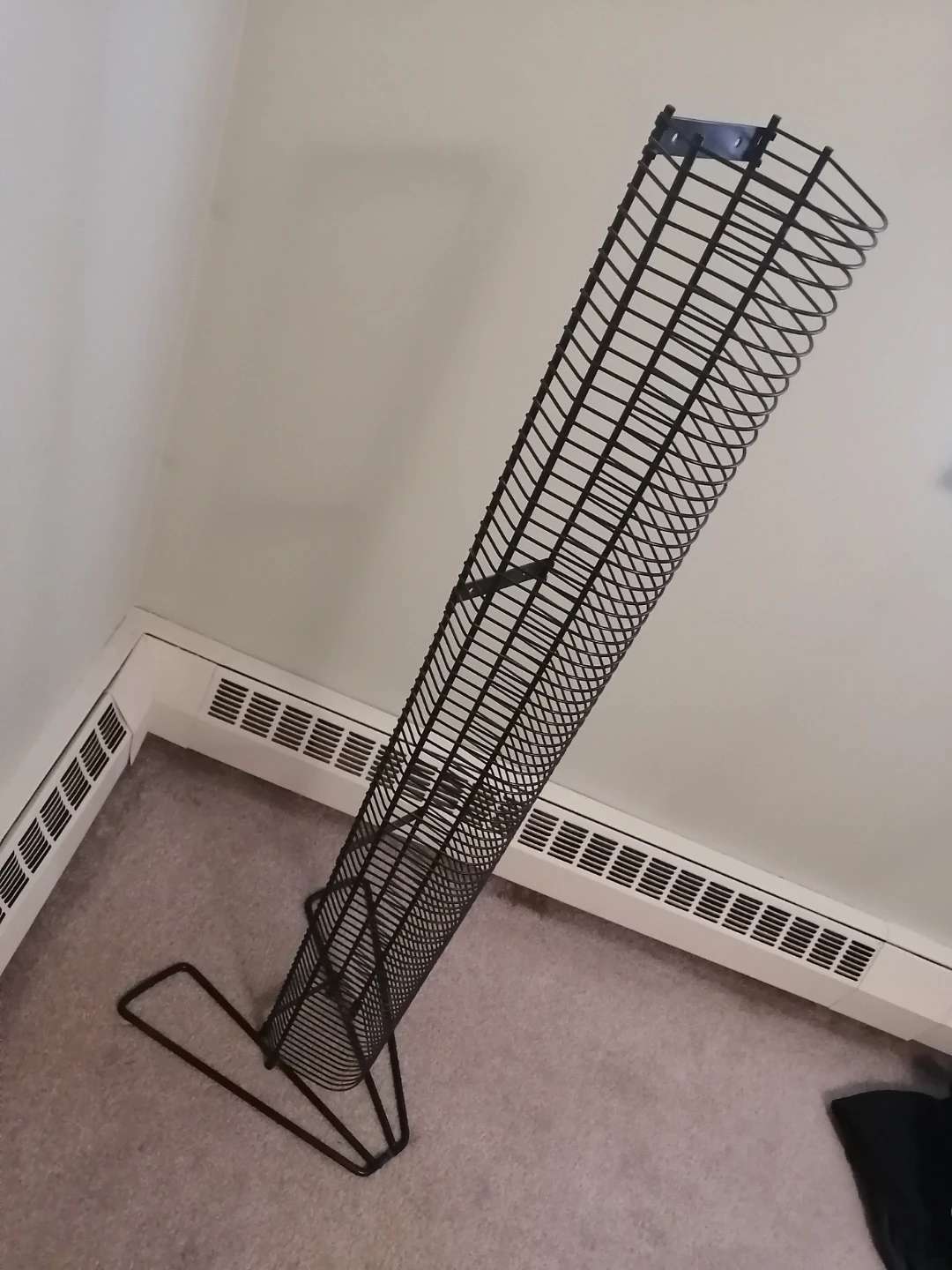Black Metal Tower Media Storage Rack - photo 2