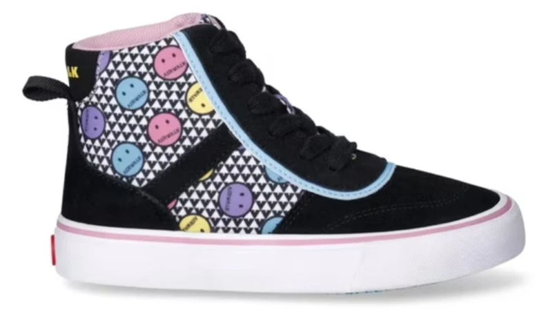 Airwalk Black Smiley Face High Top Sneakers  NEW - photo 3