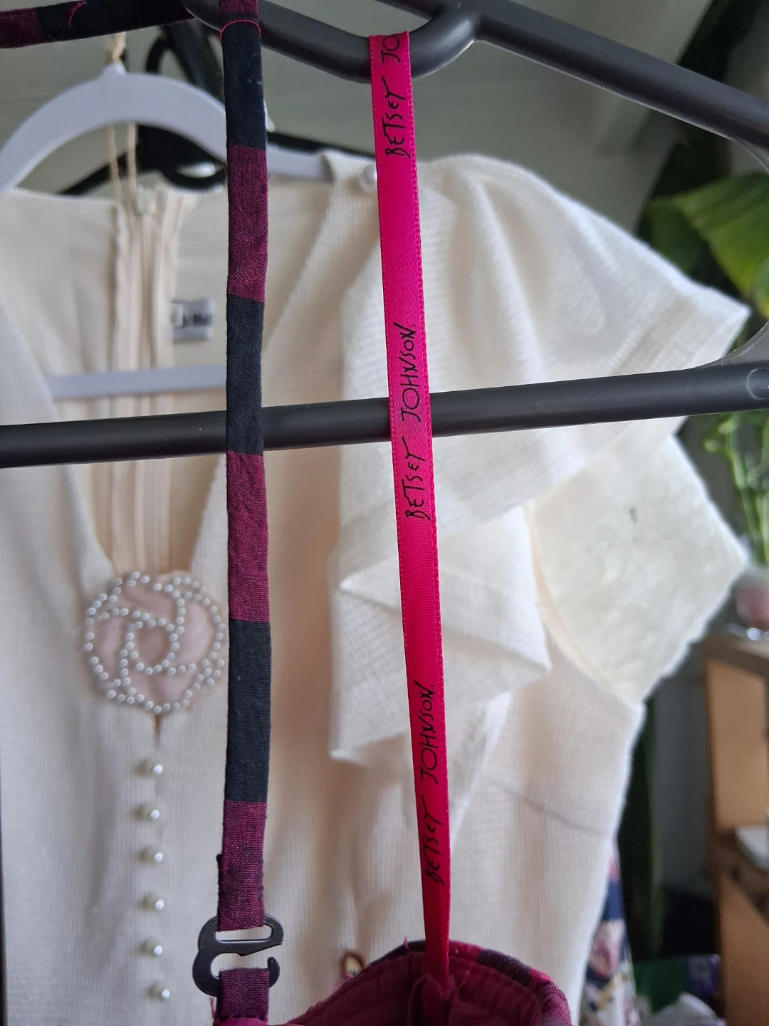 Betsey Johnson Pink and Black Plaid Ruffled Dress - photo 4