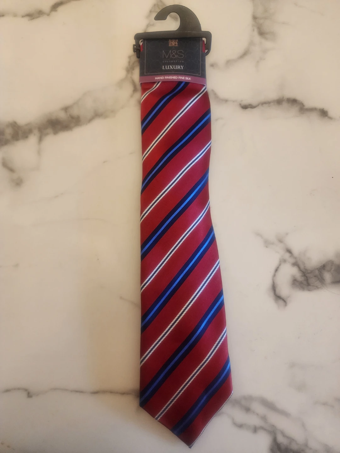 M&S Collection Luxury Striped Silk Tie