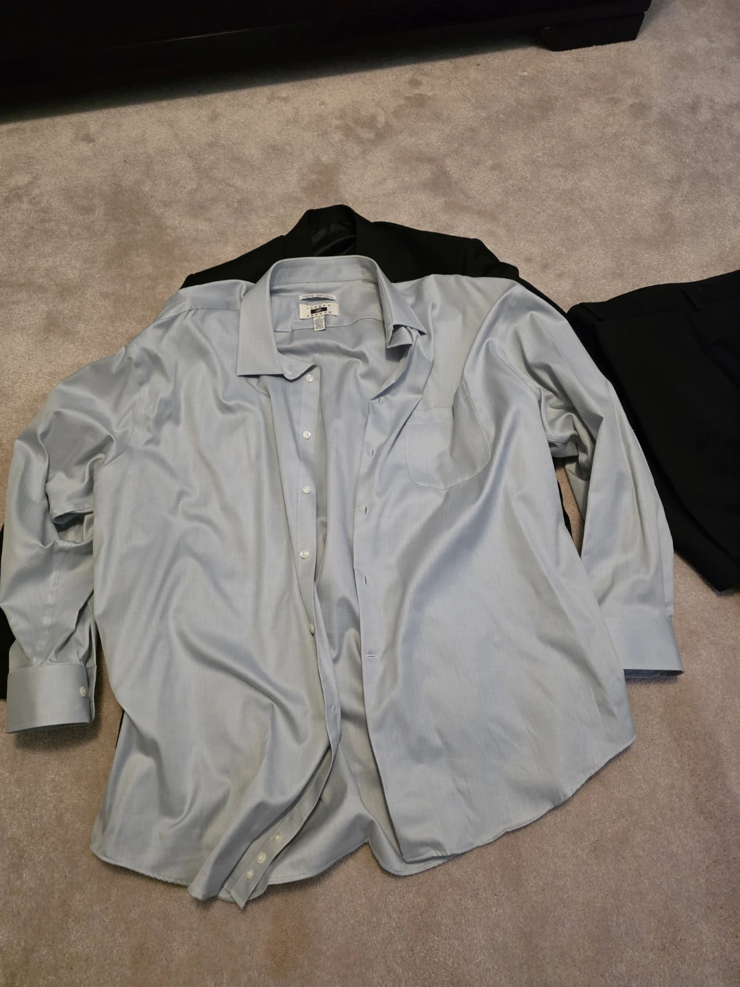Messi Black Suit Jacket and Joseph Abboud Dress Shirt - photo 2