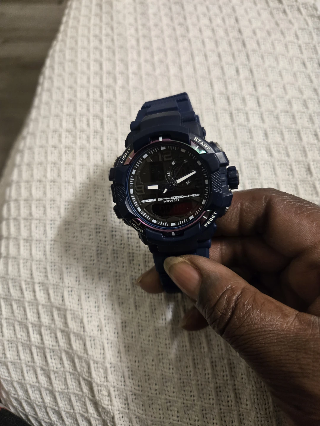 Blue Digital Analog Watch