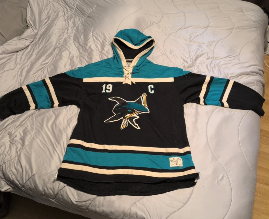 XXL San Jose Sharks Joe Thornton Hooded Jersey