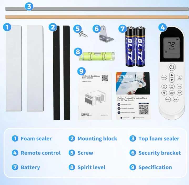 Garvee 6000 BTU Window Air Conditioner with Remote - photo 3