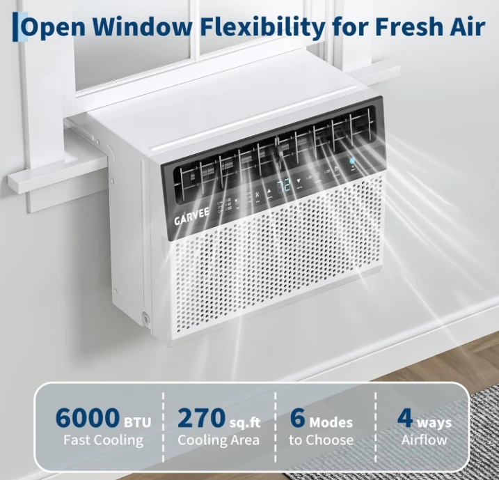 Garvee 6000 BTU Window Air Conditioner with Remote - photo 4