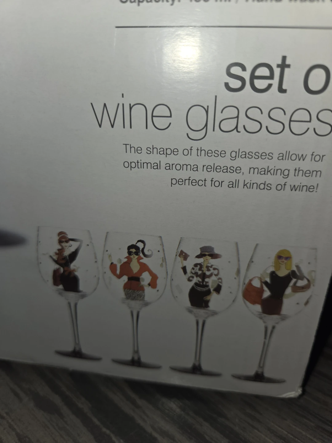 Stokes Set of 4 Chic Wine Glasses