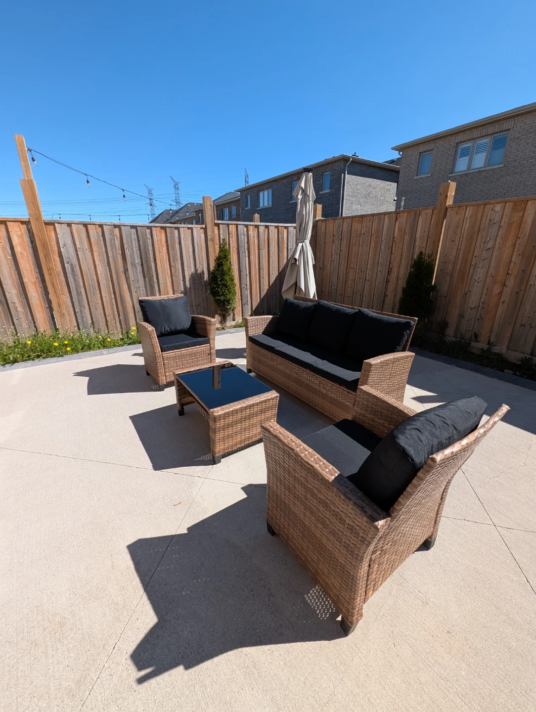 Wicker Patio Furniture Set with Cushions - photo 2
