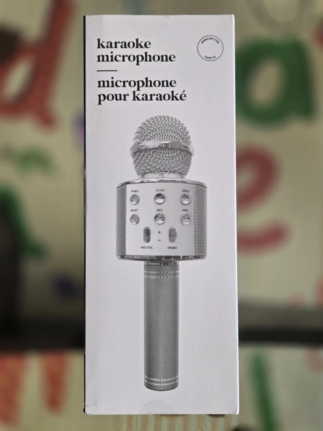 Wireless Karaoke Microphone - Silver