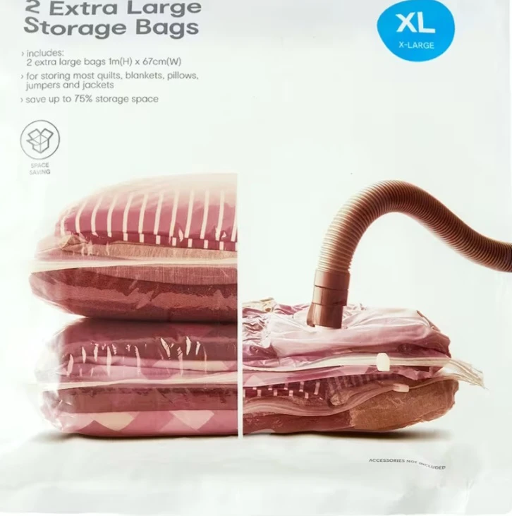 4 Large Vacuum Storage Bags